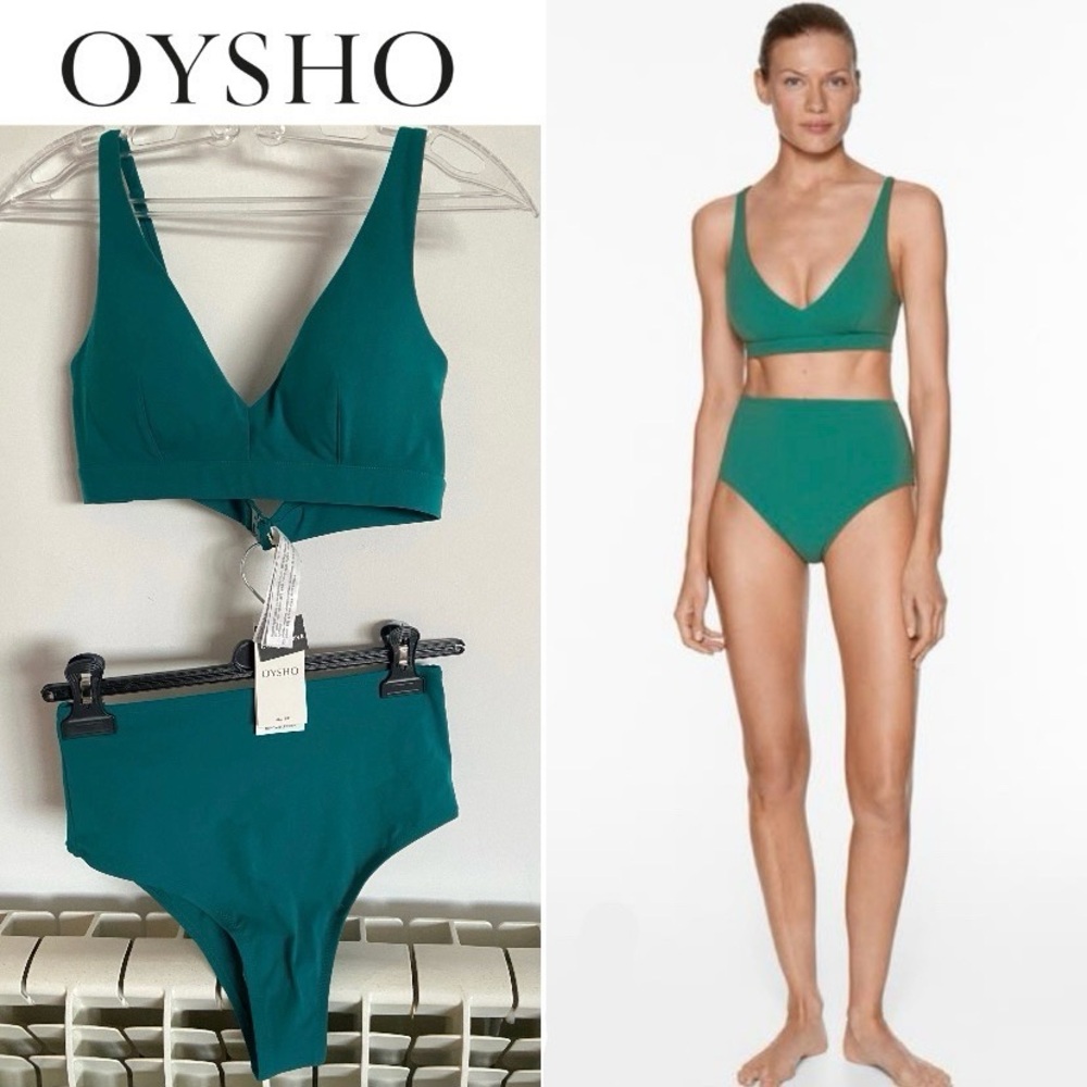 Haut halter + Bas de bikini taille haute